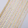 Mens Golden Chain Cuban Chain Mens Fashion Jewelry 18-24 Link Chain