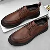 Casual Shoes Genuine Leather Mens Oxford Handmade High Quality Vintage Flats Wedding Dress Male Formal Footwear