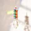 Figurines décoratives Creative Butterfly Crystal Wind Chime coloré suspendu suspension arc-en-ciel Catcher de jardin Décoration de salon