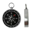 Compass Compass Keychain Pendant Portable Outdoor Orientation Navigation Compass Silver for Outdoor Camping Hiking Sports Navigation