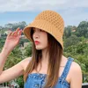 Beralar Yaz Kore Trendi Şapka Joker Sun Women Street Street Moda Nefes Alabaş Balıkçı İçinde