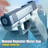 Toys Toys Enfants Storage d'eau Pistolet Gun Shooting Toy Automatic Summer Outdoor Play Water Sports Beach Toys for Kids Boys Filles Adultsl2404