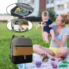 Lever Mummy Diaper Tas Geïsoleerd Zwangerschap Baby Kangen Zakken Multifunctionele Baby Travel Bag voor Wet Wipes Kleding Diaper Compartments