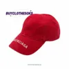 Letra Bordado Caps de Hip Hop Male Macho Punk Baseball Hats Blnciaga Bordado de LOGOTO - RED