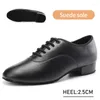 Zapatos de baile swdzm cuero para hombre para hombre adultos de moda negra hombres bailando salón latino tamaño suave 38-44