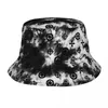 Berets BlackWhite Cloud Bucket Hat Summer Fashion Pattern Retro Fisherman Hats For Unisex Foldable Fishing Caps Hawaii Design Visor
