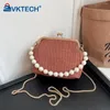 Hobo Women Knit Evening Clutch Bag Elegant Formal Chain Decor Handbag Classy Purses