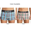 Underpants Men Cotton Friendly Bibser Frumer Amielely Boxer Shorts a quadri con tasche sciolte biancheria intima casual homewear