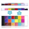 Body Paint 20 Color Facial and Body Paint Palette Non-Toxic and Safe Tattoo Party Makeup and Painting Suitable for Children and Adults d240424