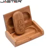 محركات الأقراص Jaster 5 PCS/Lot USB Flash Drive Wooden Box Pen Drive 4GB 8GB 16GB Wood USB2.0