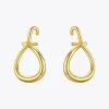 Boucles d'oreilles enfashion Clip manchette d'oreille à nœuds simples sur les boucles d'oreilles pour femmes couleur or boucles d'oreilles incurvées bijoux 2020 Kolczyki Damskie E1199