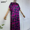 Vêtements ethniques Winyi Print de haute qualité Afrique robe Dubai Muslim Dashiki Caftan Holiday Design Fashion Night Party Abayas for Women