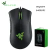 Ratos Razer DeathAdder essencial para jogos de mouse de games 6400dpi Sensor óptico 5 de forma independente para laptop pc gamer