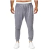 Herrenhosen reine Farbe Jogger Männliche Jogginghosen Taschenkordel Sport Arbeit Hose für Männer lange Hose lässig Streetwears Ropa Hombre