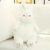 Kissen riesige faule Kaninchenpuppen weiche Plüsch niedliche weiße Hasen Tierspielzeug Baby Schlafkissen Kissen Kinder Mädchen Geburtstagsgeschenk Kawaii Dekor