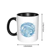 Tasses Seahorse Art Graphic Handt Drawn Blue Ink Coffee Juice Chadow Four Seasons Decorative Home