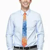 Bow Ties Tie pour hommes ombre Geo Print Neck Sunrise rétro Collier décontracté DIY CUSTUM