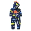 Einszene Kind Baby Strampler 2024 Frühling Herbst warmes Babi Boy Girl Kleidung Koralle Fleece Kapuze Babe Mädchen Animal Jumpsuit