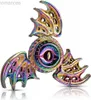 Dekompresja Toy Dragon Wings Eye Tri Fidget Spinner Metal Ręka Spinner Niski hałas Sight Speed ​​Focus Zabawa ze stalowym łożyskiem samodzielnym D240425