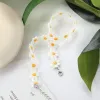 Ожерелья 2021 Классическая мода ромашка воротнички Женщины кружевные воротнички Случайный богемский желтый цветок ожерелье хиппи белые ювелирные украшения био