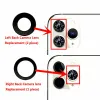 Filtreler Yeni safir arka kamera cam lens değiştirme iPhone 6 7 8 x xr xs 11 12 13 14 Pro Max kırık arka kamera lens onarımı