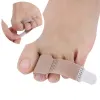 Tratamento 2pc Toe dedo alisador de dedo Hammer Toe Fita Hallux Valgus Corretor Bandagem de pé separador de dedo do pé envolve os suprimentos de cuidados com os pés novos