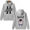 Hoodies femininos 2024 Júnior H Sad Boyz Hoodie Man Mulher Harajuku Hip Hop Tops Tops Sweatshirt Music Fãs do presente