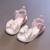 Sapato infantil garotinha solo macio sapatos casuais sapatos de princesa moda sapatos de praia de diamante de diamante