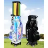 Taschen PGM Lady Golf Bag TPU wasserdichte farbenfrohe Dehnungsstärke mit Allrad -Push -Luftverkehrsbeutel für Frauen QB122
