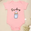 One-Pieces Drinking Buddies Funny Twin Baby Onesies Summer Cotton Newborn Boys Girls Clothes Pajamas Short Sleeve Comzy Infant Outfits