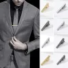 Clip Nuovo clip cravatta in metallo in argento per uomo cravatta cravatta per matrimoni clip per gentiluomini cravatta per cristallo per gli accessori per uomini