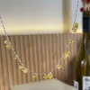 Charm Topaz Diamond Chocker -halsband 100% Real 925 Sterling Silver Wedding Pendants Halsband för kvinnor smycken gåva