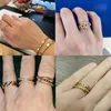 Wedding Rings Fashion Gold Color Stainless Steel Rings For Women Chain Hollow Out Crystal Zircon Finger Ring Jewelry 2023 Gift anillos mujer