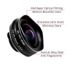 Lens Flower Bud 5K HD Mobiltelefonkamera lins 0,45x vid vinkel 15x makro 2 i 1 linser Ingen distorsion för iPhone 11 7 8 Huawei Xiaomi