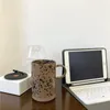 Mugs Ins Percikan Tinta Titik Cangkir Kopi Keramik Tembikar Kasar Gaya Air Rumah Tangga 400ml