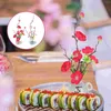 Dekorativa blommor Decors El Supplies Sushi Plate Decorations Cake Decorating Flower Arrangement