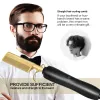 Straighteners 3 in1 Electric Flat Iron Pressing Comb Straightening Heated Brush Hot Comb Curler Titanium Straightener For Wig Peigne Chauffant