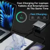 Chargers Asometech 140W GAN USB Type C Chargeur rapide Ports plusieurs ports QC4.0 PD Charger rapide pour MacBook ordinateur portable Tablet iPhone 14 Samsung S23