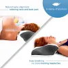 Massager Bekväm minneskudskudde hals massage ergonomisk kurva livmoderhal ortopedisk hals säng sovande huvud kudde kudde