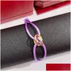 Charm Armband Trinity Armband Lucky Red Rope for Women Designer Jewelry Gold Plated 18k T0p Quality Brand Luxury Bangle Fashion Pre OT8Jy