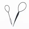 2 pc's paardenstaart haarstylinggereedschap plastic naald paardenstaart topsy lus haarbroodje maker maker vlechten schoonheid accessoires kappersgereedschap