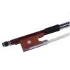 Wigs 1Pcs Violin Bow Size 1/2 1/4 1/8 3/4 4/4 Violin Bow Horse Hair Accessories Para Brazilian Red Sandalwood