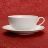 Bowls 45% Bone Powder European Standard Fine China Porcelain Latte Art Coffee Cup Craft Tea With Saucer Big Mouth