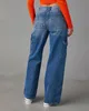 Dżinsy ładunkowe dżinsy damskie designer spodnie kobiety kieszeń s-xxl długi płomień luz Mid Mid Zipper Fly Poliester Dżinsowe dżinsowe dżinsy workowe dżinsy y2k dżinsy goth