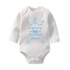 One-pièces papa tu es le meilleur body bodySuit drôle coton à manches longues bébé corbers corps bébé garçons filles vêtements cadeaux de la fête des pères