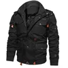 Mäns jackor Vinterjacka Mens Tjock huvajacka och rockar Mens Windproof Jacket utomhus Militär Taktisk herrjacka Direkttransport M-4XLL2404