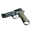 Gun Toys 1 3 High Quality Metal Model Beretta 92F Keychain Toy Gun Miniature Alloy Pistol Collection Toy Gift pendantL2404