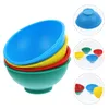 Ensembles de vaisselle 4 PCS Grade Child Silicone Ustensile REST DIPPUT BOLLS DROP RÉSISTANCE ENFANTS