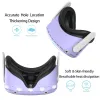 Lunettes Couvercle de protection en silicone pour Oculus Quest 2 VR Casque de cascrat Protection de protection Lunettes Skin pour Oculus Quest 2 Accessoires