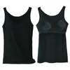 Camisoles Tanks Ladies 'Weste Tops mit eingebautem BH für Frauen weiche und bequeme Panzerhemden (weiß/grau/schwarz/Haut/Rosa)